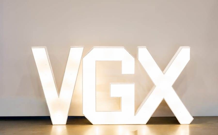 Illuminated VGX letters